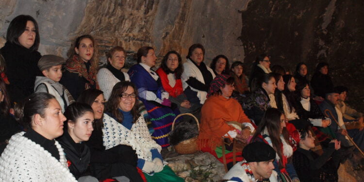 Así se armó el Belén, en Vega del Codorno, en el año 1986