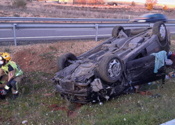 Una mujer de 37 años trasladada al Hospital de Cuenca tras una colisión múltiple en Tarancón