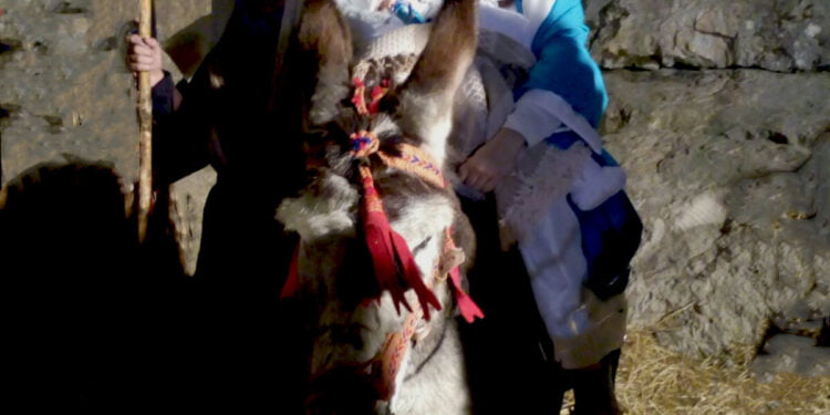 Así se armó el Belén, en Vega del Codorno, en el año 1986