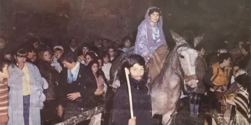 Así se armó el Belén, en Vega del Codorno, en el año 1986