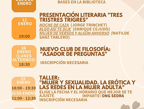 La biblioteca municipal de Guadalajara pone en marcha un nuevo club de lectura de filosofía, ‘Asador de preguntas’, que comienza el 16 de enero