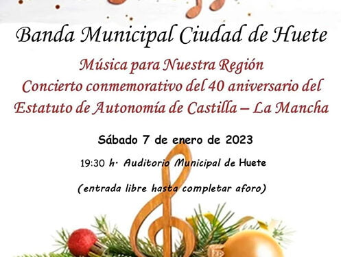 Concierto de la Banda de Música de Huete el 7 de enero 1 Concierto de la Banda de Música de Huete el 7 de enero