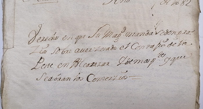 Documento que informa del cese de la peste y apertura del comercio. Año 1682