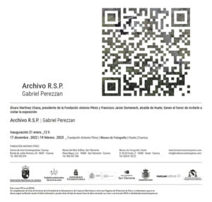 El Museo de la Fotografía de Huete acoge la exposición temporal “Archivo R.S.P.” de Gabriel Perezzan