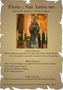 Huete celebrará la Festividad de San Antón el fin de semana del 21 de enero