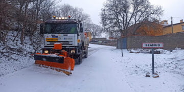 La Diputación de Cuenca moviliza quince medios para limpiar de nieve y hielo las carreteras de la Red Provincial