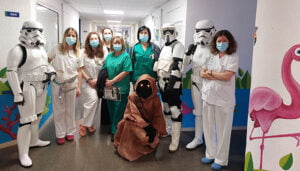 La Legión 501-Spanish Garrison de Star Wars visita el Hospital de Guadalajara