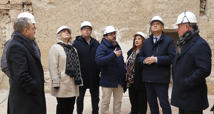 Mitma visita las obras de rehabilitación del edificio anexo al Convento de San Francisco de Pastrana