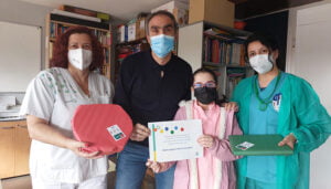 Naiara Aguirre Merino, de 10 años, ganadora del concurso de dibujo infantil de la GAI de Guadalajara