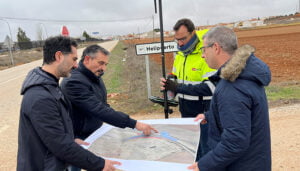 Realizada el acta de replanteo para el inicio inminente de las obras de la glorieta en la CM-2202 en Motilla del Palancar