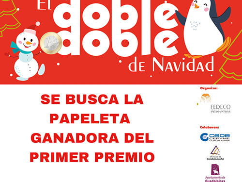 Se busca al ganador del primer premio de la campaña “El doble, doble de navidad” de FEDECO
