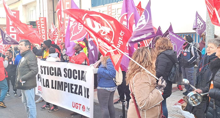 Limpieza, Ayuda a Domicilio, Recogida de Residuos o Transporte de Viajeros, los sectores que más huelgas registraron en Castilla-La Mancha en 2024 1 Seguimiento masivo en el primer día de huelga de las trabajadoras de la Limpieza de Cuenca y Guadalajara
