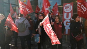 Seguimiento masivo en el primer día de huelga de las trabajadoras de la Limpieza de Cuenca y Guadalajara