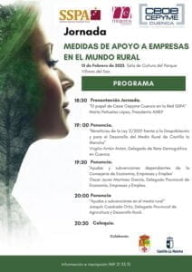 AMEP realiza el lunes 13 una jornada en Villares del Saz para informar de las ayudas a empresas en el mundo rural