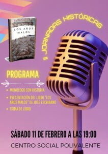 Presentación del libro Los Años Malos, una novela histórica por tierras manchegas