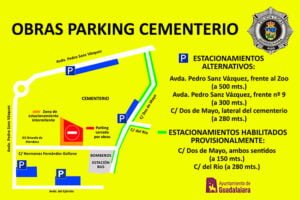 El Ayuntamiento de Guadalajara habilita plazas de aparcamiento en el entorno de la estación de autobuses durante la obra de construcción del aparcamiento disuasorio