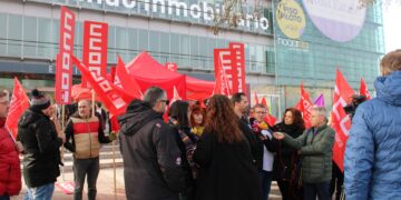 El seguimiento masivo de la primera jornada de huelga en Jazzplat paraliza el call center de Orange