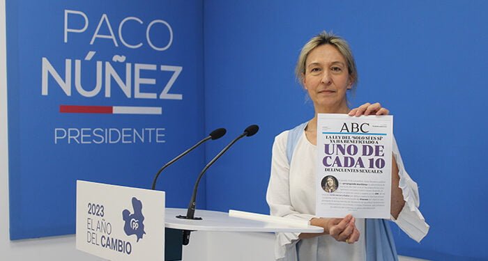 Guarinos pide a Page poner fin a la Ley del “sólo sí es sí”, la iniciativa que más daño y más inseguridad está ocasionando a las mujeres 1 Guarinos pide a Page poner fin a la Ley del “sólo sí es sí”, la iniciativa que más daño y más inseguridad está ocasionando a las mujeres