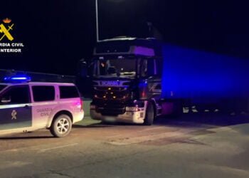 Incautada en Guadalajara media tonelada de hachís oculta en un camión que circulaba en la A-2