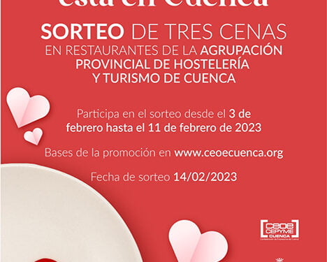 La Asociación de Comercio de Cuenca sorteará cenas para dos por el día de San Valentín 1 La Asociación de Comercio de Cuenca sorteará cenas para dos por el día de San Valentín