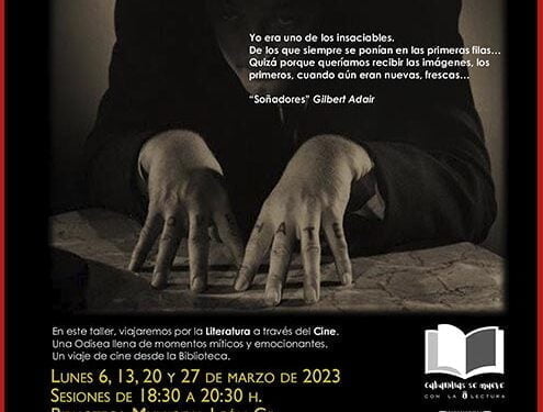 La Biblioteca León Gil de Cabanillas organiza un taller sobre «Cine y Literatura», los cuatro lunes de marzo 1 La Biblioteca León Gil de Cabanillas organiza un taller sobre «Cine y Literatura», los cuatro lunes de marzo