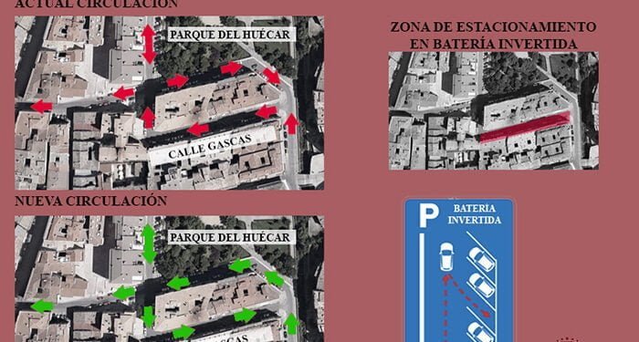 La calle Gascas cambia de sentido desde este lunes para mejorar la circulación del tráfico en la zona
