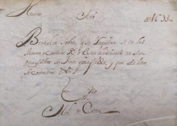 Documento del mes de febrero – ‘De las Veredas a los Boletines oficiales’ (Archivo Histórico de Cuenca)