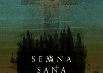 Una gran Cruz y nazarenos formando un cáliz, el cartel de la Semana Santa de Cuenca 2023 obra de José Antonio Perona