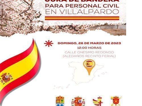 Villalpardo organiza una Jura de Bandera para la población civil