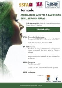 AMEP retoma las jornadas sobre medidas de apoyo a empresas en el medio rural este jueves 16 en Saelices