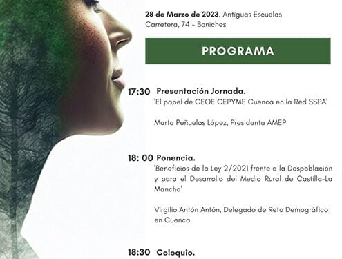 Boniches recibe el próximo martes 28 de marzo las jornadas de AMEP sobre apoyo a empresas en el mundo rural