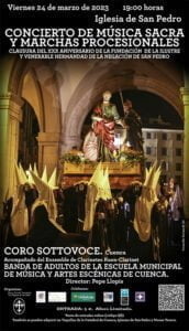 La IVH de la Negación de San Pedro cerrará los actos de su XXX aniversario con un cuerto de música sacra a cargo del Coro Sottovoce