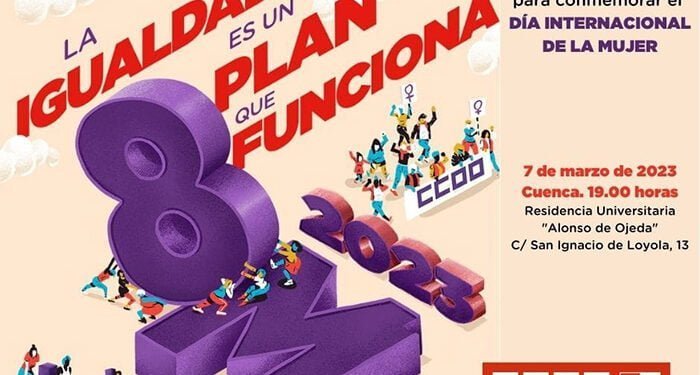 CCOO Cuenca celebra este martes su acto central por el Día Internacional de la Mujer Trabajadora