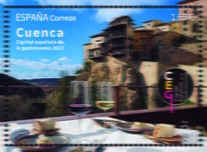 El sello de Correos de Cuenca como Capital Española de la Gastronomía se emitirá este jueves 16 de marzo