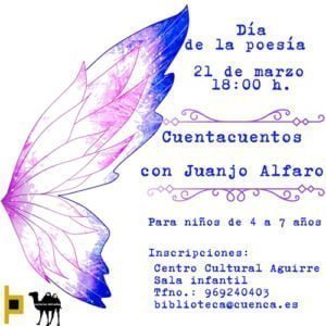 Cuentacuentos para celebrar el Día Mundial de la Poesía en la biblioteca municipal de Cuenca