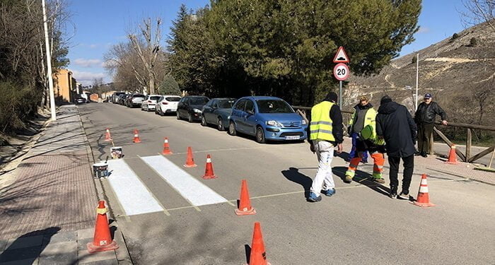 El Ayuntamiento de Cuenca avanza en el repintado de pasos de peatones a través de un plan dotado con 500.000 euros