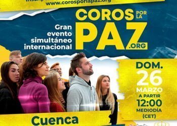 El domingo 26 de marzo, Coros por la Paz en los jardines de la Diputación de Cuenca