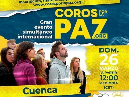 El domingo 26 de marzo, Coros por la Paz en los jardines de la Diputación de Cuenca 1 El domingo 26 de marzo, Coros por la Paz en los jardines de la Diputación de Cuenca