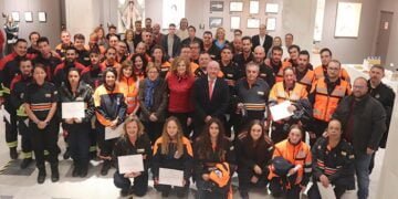 El Gobierno regional entrega su diploma de formación básica a 61 voluntarios y voluntarias de Protección Civil de 14 agrupaciones de la provincia de Guadalajara