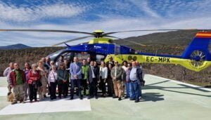 El Gobierno regional incorpora la helisuperficie de Campillo de Ranas a la red de transporte sanitario aéreo del SESCAM, la más extensa de toda Europa