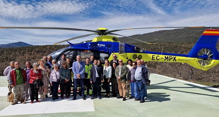 El Gobierno regional incorpora la helisuperficie de Campillo de Ranas a la red de transporte sanitario aéreo del SESCAM 1 El Gobierno regional incorpora la helisuperficie de Campillo de Ranas a la red de transporte sanitario aéreo del SESCAM, la más extensa de toda Europa