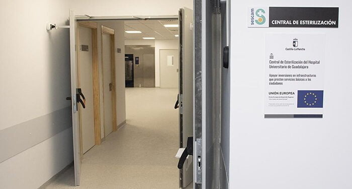 El Hospital Universitario de Guadalajara incorpora una moderna central de esterilización en el edificio de ampliación 1 El Hospital Universitario de Guadalajara incorpora una moderna central de esterilización en el edificio de ampliación