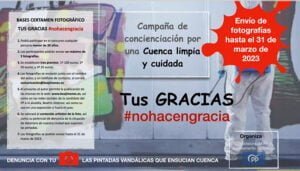 La candidatura del PP al Ayuntamiento de Cuenca lanza un certamen fotográfico para denunciar las pintadas que ensucian la ciudad