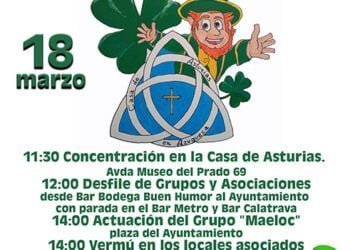 La Casa de Asturias de Azuqueca celebra el primer San Patricio en la localidad