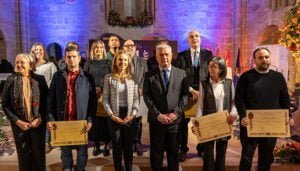 La Diputación entrega los Premios Provincia de Guadalajara 2022 en la iglesia de Santiago de Sigüenza