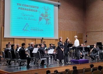 Más de 800 escolares han participado en el VII Concierto Pedagógico de la Banda de la Diputación de Guadalajara
