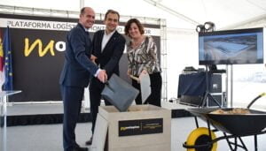 Montepino coloca la primera piedra de su proyecto logístico en el polígono de El Ruiseñor