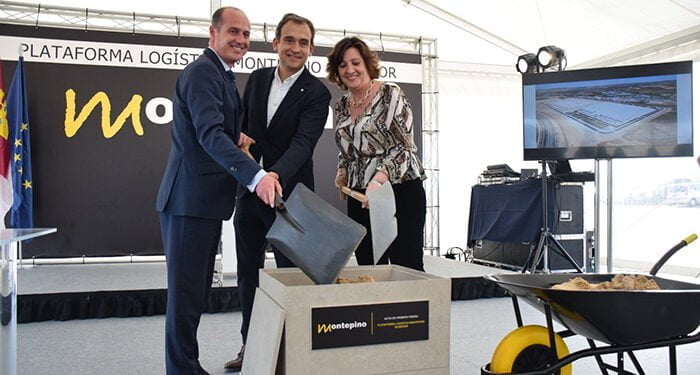 Montepino coloca la primera piedra de su proyecto logístico en el polígono de El Ruiseñor