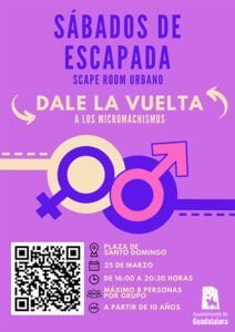 Negro con Icono Igualdad de Género Póster