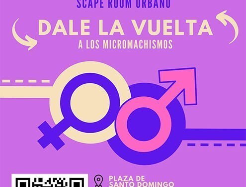 Negro con Icono Igualdad de Género Póster